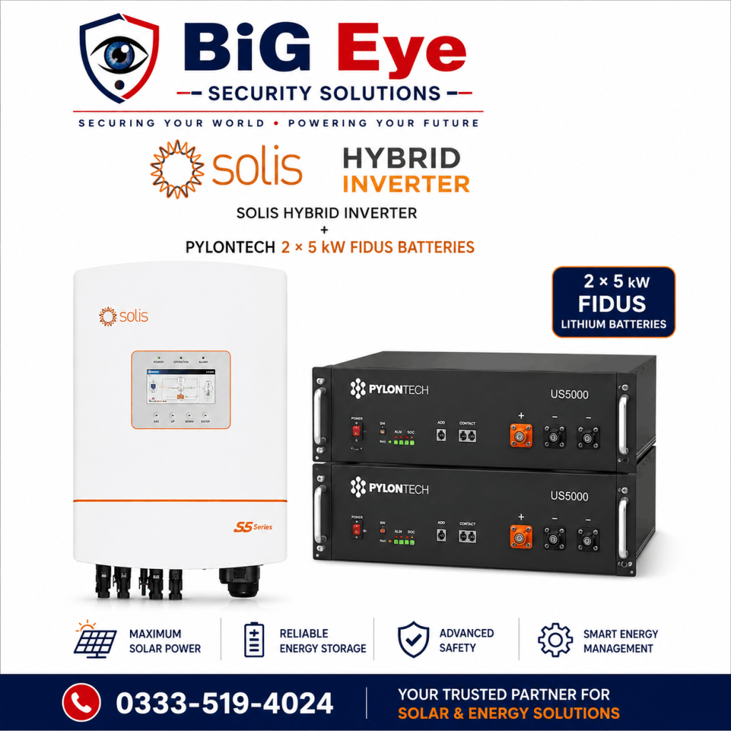 Solis Inverter Pylontec Lithium battery Backup for home